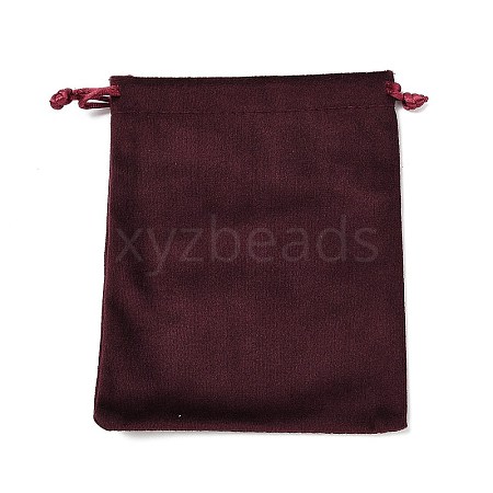 Velvet Jewelry Drawstring Storage Pouches ABAG-P013-02D-04-1