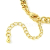 Rack Plating Brass Twisted Chain Bracelet Making KK-G501-03D-G-3