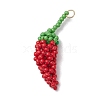 Glass Seed Beads Pendants PALLOY-MZ00409-1