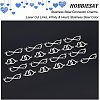 20Pcs 2 Styles 201 Stainless Steel Connector Charms FIND-HY0001-18-4