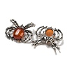 Dyed & Heated Natural Carnelian Pendants G-G147-05AS-06-2