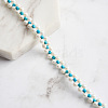 Natural Turquoise Weave Shell Pearl Beaded Bracelets BJEW-L692-006G-4