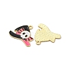 Halloween Alloy Enamel Pendants STAS-I354-01G-E-2