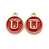 Golden Plated Alloy Enamel Charms LS-ENAM-S118-03U-1