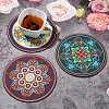 3 Pcs 3 Styles Creative Ethnic Style Silicone Coasters ST-CJ0008-11-6