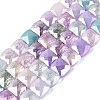 Mixed Styles Electroplate Crackle Glass Beads Strands EGLA-Q135-02A-C01-1