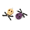 Dyed Synthetic Turquoise Pendants PALLOY-TA00449-2