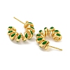 Rack Plating Brass Stud Earring EJEW-C102-41G-04-2