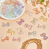 96Pcs 8 Colors Transparent AB Color Acrylic Beads TACR-GO0001-02-4