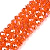 Electroplate Glass Beads Strands EGLA-A044-T8mm-B25-1