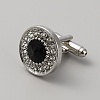 Alloy Micro Pave Cubic Zirconia Cufflinks for Men FIND-WH0110-734-1