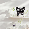 2Pcs 2 Styles Butterfly Shape Wood Candle Holder DJEW-DR0001-03-7