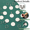 Olycraft 120Pcs 304 Stainless Steel Stamping Blank Tag Pendants STAS-OC0001-23-4