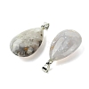 Natural White Agate Pendants GG-K002-09E-2