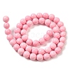 Synthetic Ocean White Jade Beads Strands G-S254-4mm-B01-3