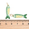 Printed Brass Pendants KK-CBA0A0E-01C-G-3