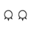 316L Surgical Stainless Steel 3 Spike Cartilage Earrings WG02E4B-02-4