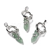 Natural Green Aventurine Pointed Pendants G-I0322-03P-07-1