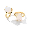 Hexagon Opalite Finger Rings RJEW-B113-02G-03-2