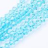 Imitation Austrian Crystal 5301 Bicone Beads GLAA-S026-06-1