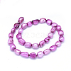 Dyed Natural Cultured Freshwater Pearl Beads Strands PEAR-L021-15E-01-2