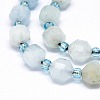 Natural Aquamarine Beads Strands G-O201B-33-3