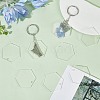 SUNNYCLUE 20Pcs Transparent Acrylic Blank Pendants TACR-SC0001-19-4