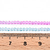 Transparent Gradient Color Glass Beads Strands GLAA-H021-01A-21-5