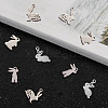 SUNNYCLUE 24Pcs 4 Style 201 Stainless Steel Bunny Charms STAS-SC0003-43-3