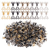 300Pcs 5 Colors Brass Interlocking Clasps FIND-GO0002-45-1