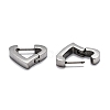 304 Stainless Steel Huggie Hoop Earrings STAS-H156-16P-3