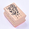 Wooden Stamps AJEW-WH0085-A06-1