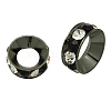 Brass Rhinestone Spacer Beads RB-A020-10mm-37B-1