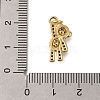 Rack Plating Brass Micro Pave Cubic Zirconia Pendants ZIRC-F142-04G-3