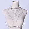 Alloy Crystal Rhinestone Chest Chains WGE105E-04-2