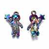 Rainbow Color Alloy Pendants PALLOY-S180-070-RS-2