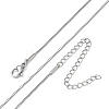 10Pcs 1MM 304 Stainless Steel Box Chain Necklaces NJEW-G203-07P-4