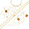 Persimmon Bumpy Earrings Bangle Necklace Making Kits DIY-YW0004-28-4