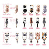 24Pcs 12 Styles Rack Plating Alloy Enamel Pendants ENAM-TA0001-47-11