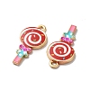 Alloy Enamel Pendants ENAM-D043-12G-02-2