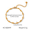 304 Stainless Steel Link Chain Bracelets for Women WG02468-03-1