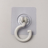 Rotatable Self Adhesive Plastic Hook Hangers AJEW-WH20004-06-1