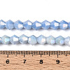 Anti-Tarnish Electroplate Bicone Glass Beads Strands EGLA-T021-6mm-16-09-4