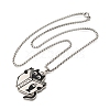 304 Stainless Steel With Enamel Chain Necklaces NJEW-S003-06P-3