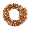 Electroplate Transparent Glass Beads Strands GLAA-T032-T4mm-AB23-2