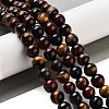 Natural Tiger Eye Beads Strands G-G448-8mm-21AB-5