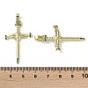 Rack Plating Brass Cubic Zirconia Pendants KK-M272-01G-3