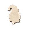 Christmas Single Face Printed Wood Big Pendants WOOD-H102-01C-3