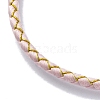 Polyester Cord Braided Bracelet Makings MAK-Z003-01G-23-2