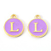Golden Plated Alloy Enamel Charms LS-ENAM-S118-10L-1